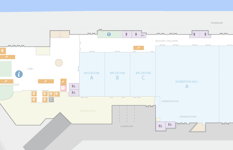 Vancouver Convention Centre East Building Ballroom Map