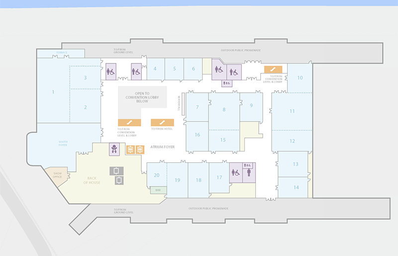 Vancouver Convention Centre East Building Meeting Room Map